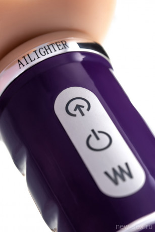 Реалистичный телесный вибромассажер с функционалом компактной секс-машины Ailighter Telescopic lover 2