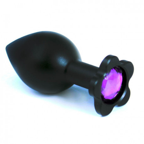 Металлическая пробка со стразой в форме цветка