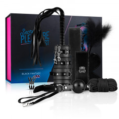 Набор для бондажа из 10 предметов Secret Pleasure Chest Black Fantasy
