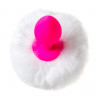 Миниатюрная силиконовая пробка с пушистым хвостиком Sweet bunny