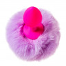 Миниатюрная силиконовая пробка с пушистым хвостиком Sweet bunny