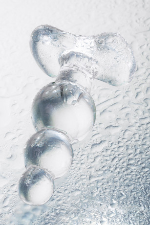 Стеклянная анальная втулка с тройным увеличением диаметра Sexus Glass