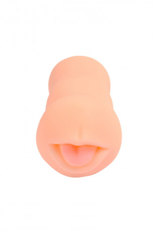 Реалистичный мастурбатор телесного цвета в форме ротика XISE