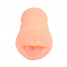 Реалистичный мастурбатор телесного цвета в форме ротика XISE