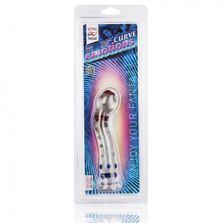 Изогнутый стимулятор из стекла CURVE EMOTIONS