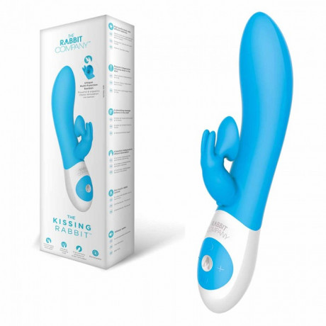 Уникальный технологичный женский вибратор с эффектом поцелуя Kiss-кролик