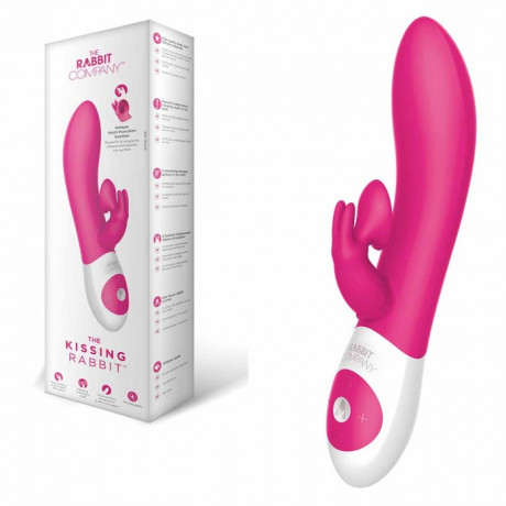 Уникальный технологичный женский вибратор с эффектом поцелуя Kiss-кролик