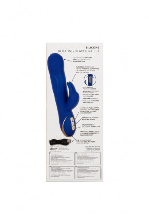 Перезарежаемый вибромассажер кролик с функцией ротации Signature Rotating Beaded Rabbit