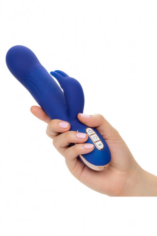 Перезарежаемый вибромассажер кролик с функцией ротации Signature Rotating Beaded Rabbit