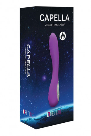 Водонепроницаемый вибростимулятор с функцией нагрева до 40 градусов Capella