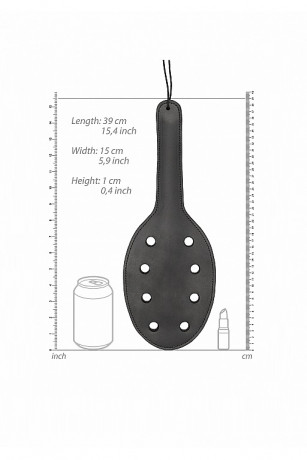 Шлепалка из высококачественного натуральной кожи с 8 отверстиями Saddle Leather Paddle With 8 Holes