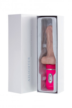 Реалистичный вибратор с пультом ДУ с 10 режимами вибрации Ailighter Telescopic lover