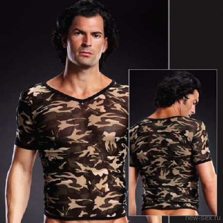 Сетчатая футболка камуфляж L/XL