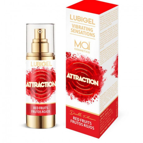 Интимный гель с эффектом вибрации с ароматом фруктов LUBIGEL INTIMATE GEL