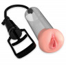 Мужская помпа для пениса с уплотнителем в виде вагины Fanta Flesh Pussy Pump