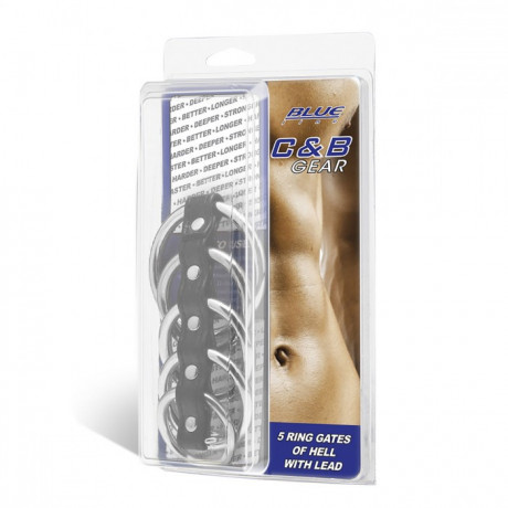 Хомут с 5 металлическими кольцами