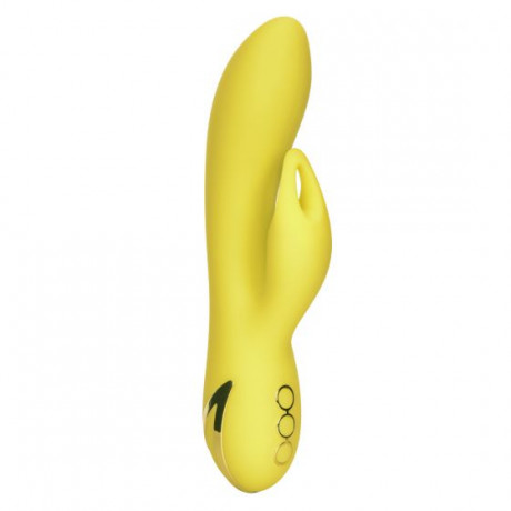 Вибромассажер кролик с функцией мерцающий язычок Venice Vixen