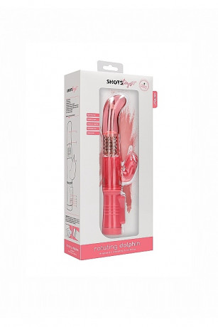 Вибромасссажер кролик с функцией ротации с двумя моторами Rotating Dolphin