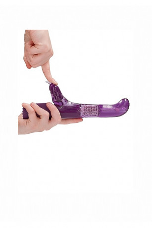 Вибромасссажер кролик с функцией ротации с двумя моторами Rotating Dolphin