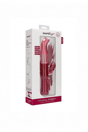 Вибромасссажер кролик с функцией ротации с двумя моторами Rotating Dolphin