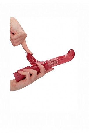 Вибромасссажер кролик с функцией ротации с двумя моторами Rotating Dolphin