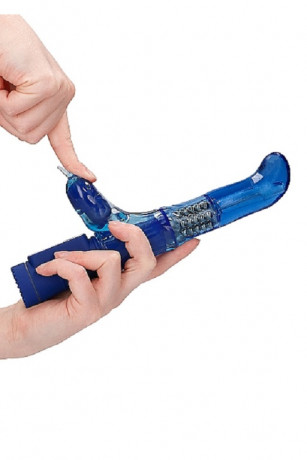 Вибромасссажер кролик с функцией ротации с двумя моторами Rotating Dolphin