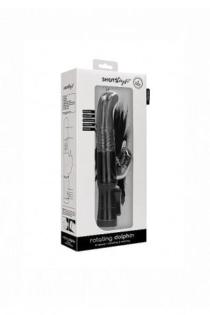 Вибромасссажер кролик с функцией ротации с двумя моторами Rotating Dolphin