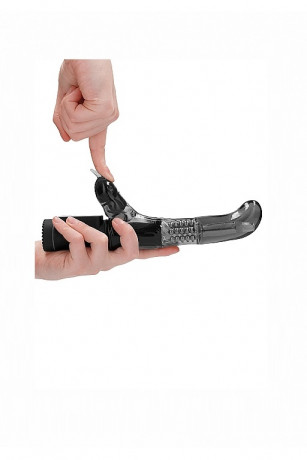 Вибромасссажер кролик с функцией ротации с двумя моторами Rotating Dolphin