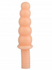 Рельефный анальный жезл с шариками из эластомера