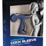 Вибронасадка на пенис с кольцом на мошонку Vibrating Cock Sleeve with Ball Ring