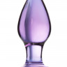 Гладкая анальная втулка из закаленного стекла с гладкой поверхностью Sexus Glass