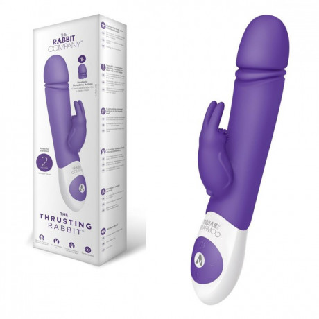 Функциональный массажер с уникальной функцией и двумя моторами Thrusting-кролик