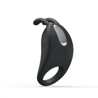 Перезаряжаемое виброкольцо с клиторальным кроликом Rabbit Vibrator