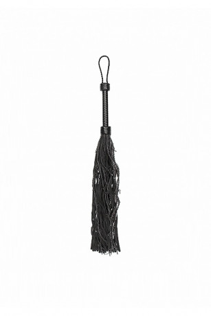 Многохвостая плеть с 12 круглоплетеными хвостами Leather Suede Barbed Wired Flogger