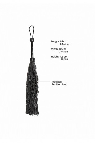 Многохвостая плеть с 12 круглоплетеными хвостами Leather Suede Barbed Wired Flogger