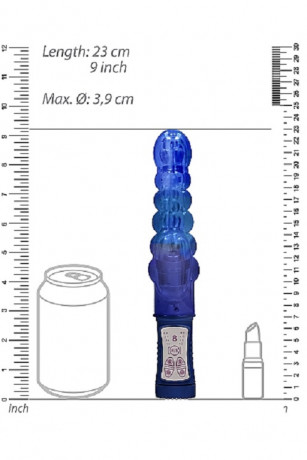 Вибромасссажер кролик с функцией ротации и анальным стимулятором Rotating Bubbles