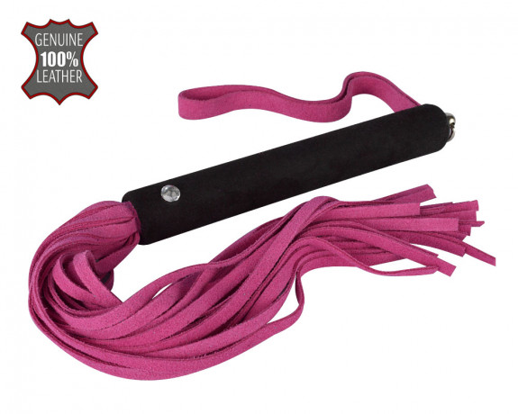 Плеть из кожи со стразом