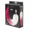 Анальное украшение с меховым хвостом розового цвета Diamond Galaxy Pink