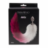 Анальное украшение с меховым хвостом розового цвета Diamond Galaxy Pink