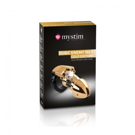 Пояс верности Pubic Enemy с электростимуляцией приборами MyStim