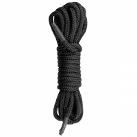 Черная веревка для бондажа пять метров Bondage Rope