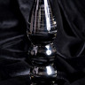 Прозрачно-черный анальный стимулятор из закаленного стекла Sexus Glass
