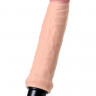 Рельефный реалистичный вибратор телесного цвета A-Toys