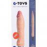 Рельефный реалистичный вибратор телесного цвета A-Toys