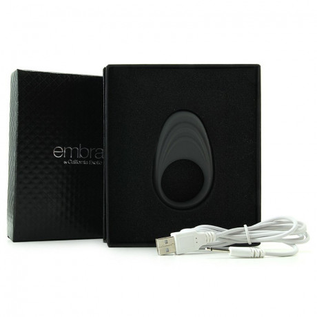 Перезаряжаемое эрекционное виброкольцо Embrace Pleasure Ring