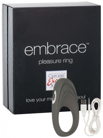 Перезаряжаемое эрекционное виброкольцо Embrace Pleasure Ring