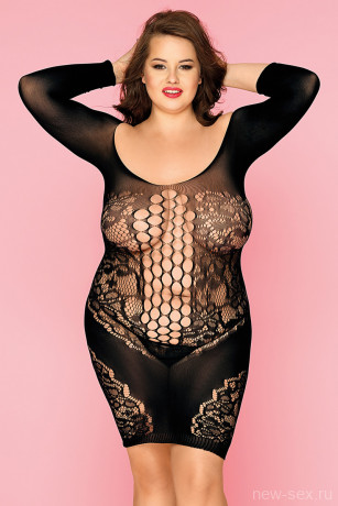 Эластичное бесшовное платье с рукавами и стринги Candy Girl Merimba