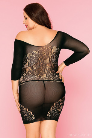 Эластичное бесшовное платье с рукавами и стринги Candy Girl Merimba