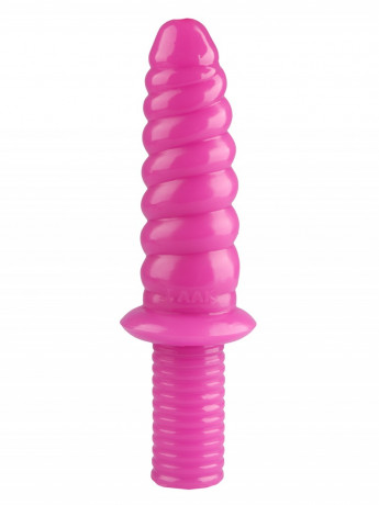 Рельефный анальный стимулятор жезл с ручкой