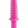 Рельефный анальный стимулятор жезл с ручкой